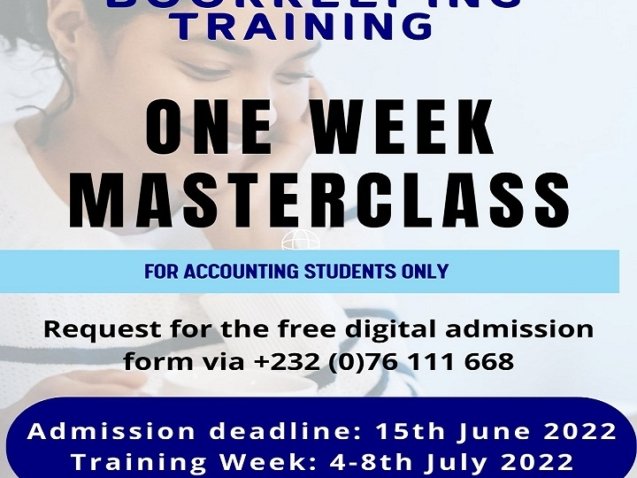Bookkeeping Training June 2022